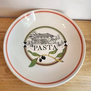 Large Vintage Pasta Bowl Italy Himark Ceramic Dining Serveware
